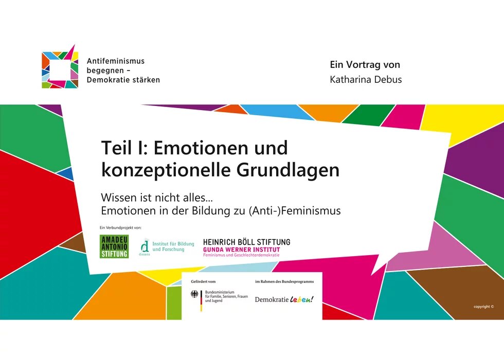 Standfolie von "Teil I: Emotionen & konzeptionelle Grundlagen", Katharina Debus